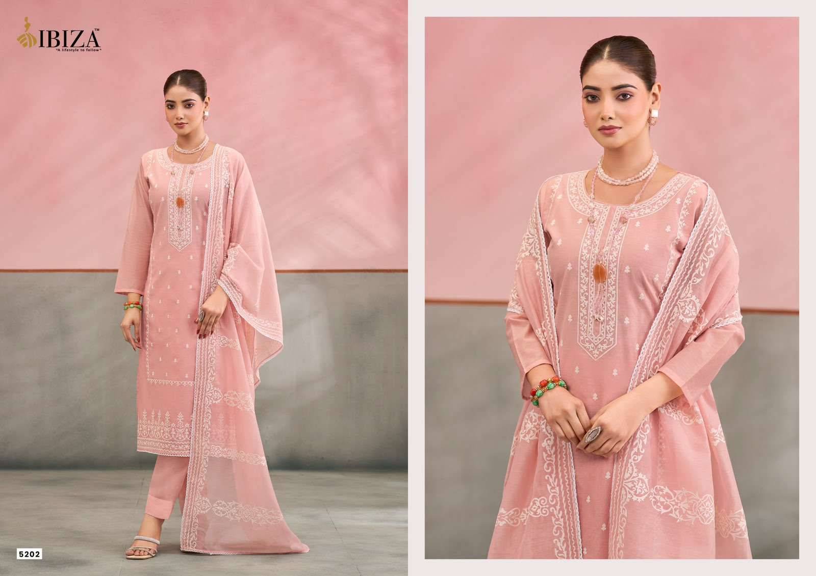 JOREE By IBIZA 5201 To 5204 Series Beautiful Festive Suits Stylish Colorful Fancy Casual Wear PURE MAL MAL COTTON Dresses At Wholesale Price